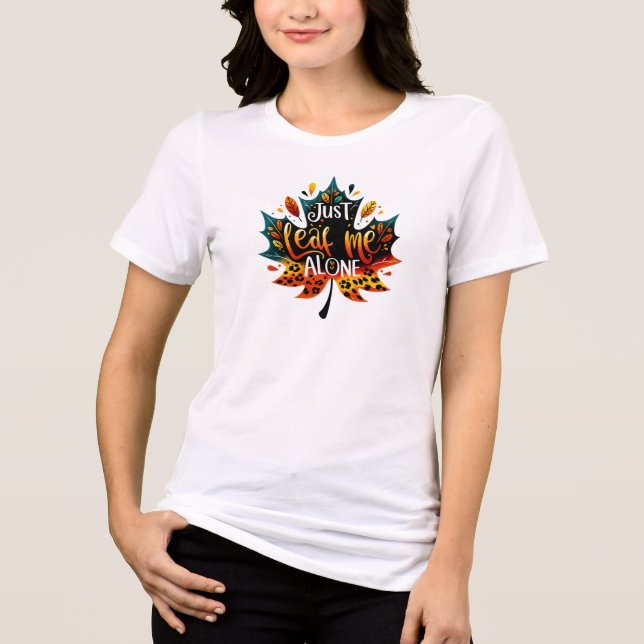 Der sonnige T - Shirt fällt sarkastisch, nur links (Vorderseite)