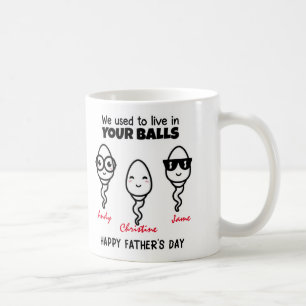 Der sonnige Vater, den wir früher in unseren Bälle Kaffeetasse