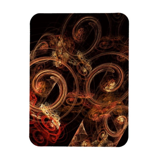 Der Sound Abstrakt Art Premium Magnet (Vertikal)