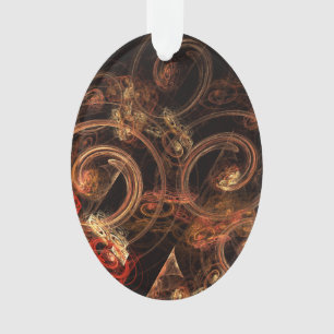 Der Sound der Abstrakten Kunst Akrylus Oval Ornament