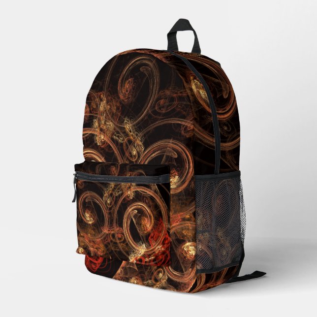 Der Sound der Abstrakten Musikkunst Bedruckter Rucksack (Rückseitige Ecke Rechts)