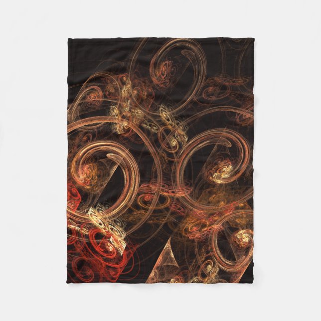 Der Sound der Abstrakten Musikkunst Fleecedecke (Vorderseite)
