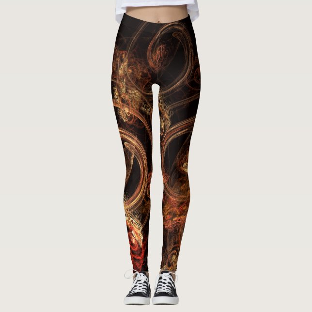 Der Sound der Abstrakten Musikkunst Leggings (Vorderseite)