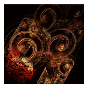 Der Sound der Abstrakten Musikkunst Poster