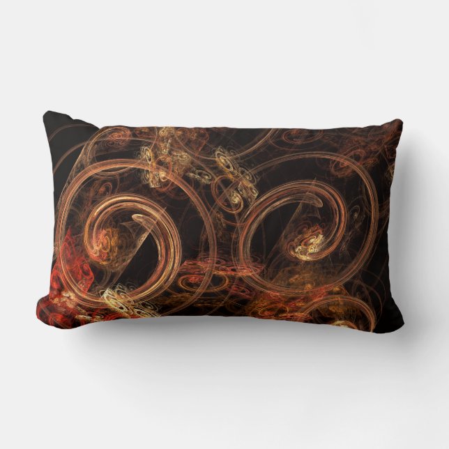Der Sound der Musik Abstrakt Art Lumbar Pillow Lendenkissen (Vorderseite)