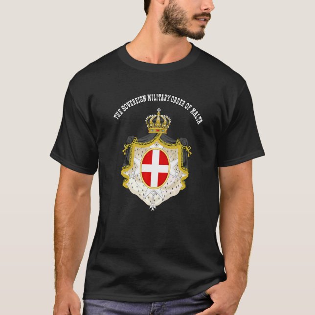 Der souveräne Militärorden Maltas Flag Souveni T-Shirt (Vorderseite)