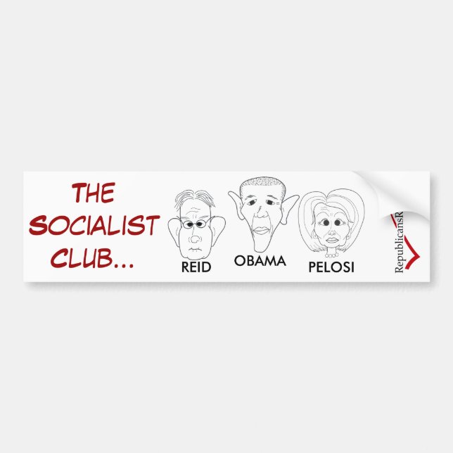 DER SOZIALISTISCHE VEREIN AUTOAUFKLEBER (Vorne)
