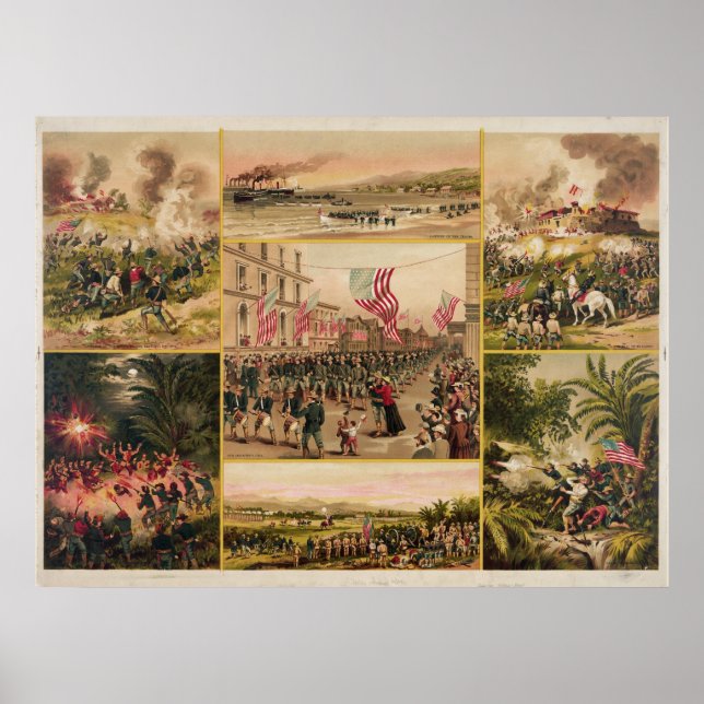 Der spanische Amerikanische Krieg durch Hoover Poster (Vorne)