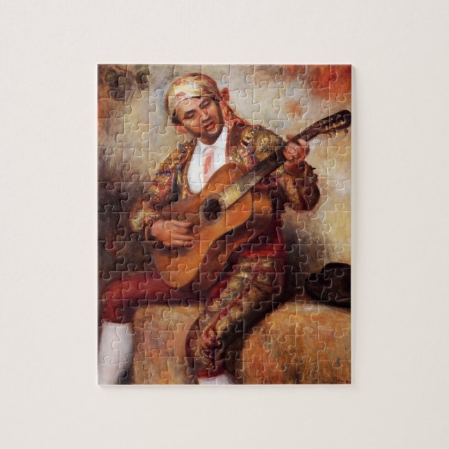 Der spanische Gitarrist (von Pierre-August Renoir) (Vertikal)
