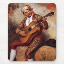 Der spanische Gitarrist (von Pierre-August Renoir) Mousepad