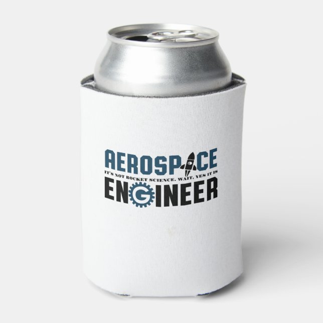 Der Spaß des "Funny Aerospace Engineer" ist Rakete Dosenkühler (Kanne Vorderseite)