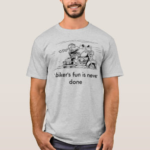 Der Spaß eines Radfahrers ist nie getanes T-Shirt