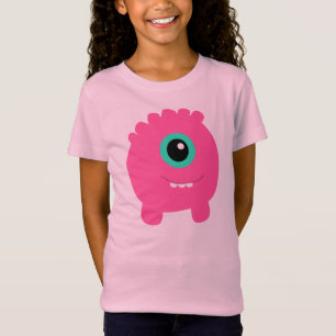 Der Spaß u. das niedliche rosa Monster des T-Shirt
