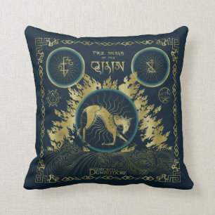 Der Spaziergang durch das goldene Qilin-Wasserband Kissen
