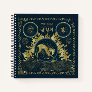 Der Spaziergang durch das goldene Qilin-Wasserband Notizbuch