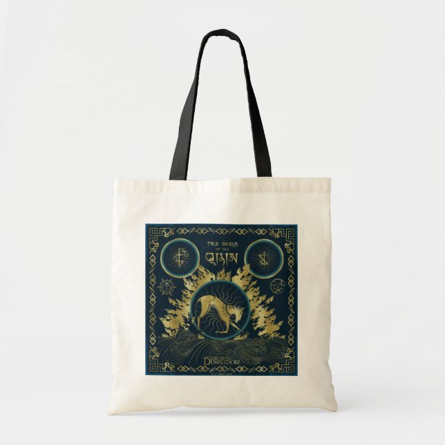 Der Spaziergang durch das goldene Qilin-Wasserband Tragetasche (Vorne)