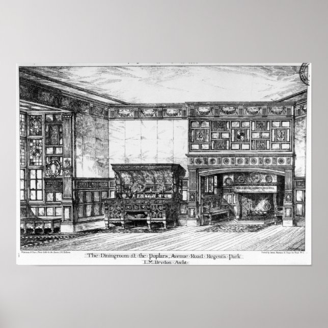 Der Speisesaal des Poplars Poster (Vorne)