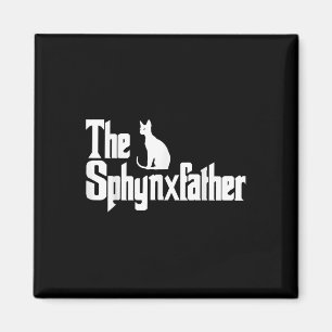 Der Sphynxvater Funny Cat Vater Shirt Men Sphynx L Magnet