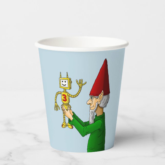 Der Spielzeugmacher des Weihnachtsmanns Pappbecher (Vorderseite)