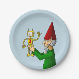 Der Spielzeugmacher des Weihnachtsmanns Pappteller