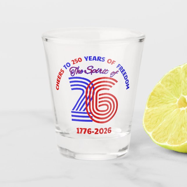 DER SPIRIT VON 26 - KÄLER BIS 250 JAHRE SCHNAPSGLAS (Vorderseite)
