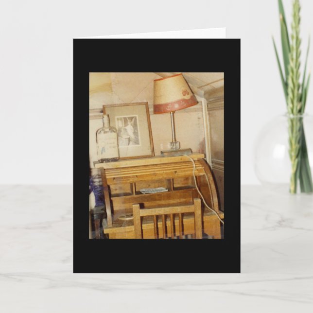 Der Spitzen-Schreibtisch des Verfassers Rollen Karte (Vorderseite)