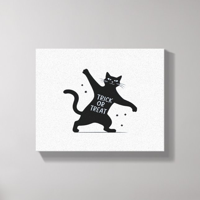 Der spoktakuläre Trick oder Trea der tanzenden sch Leinwanddruck (Vorderseite)