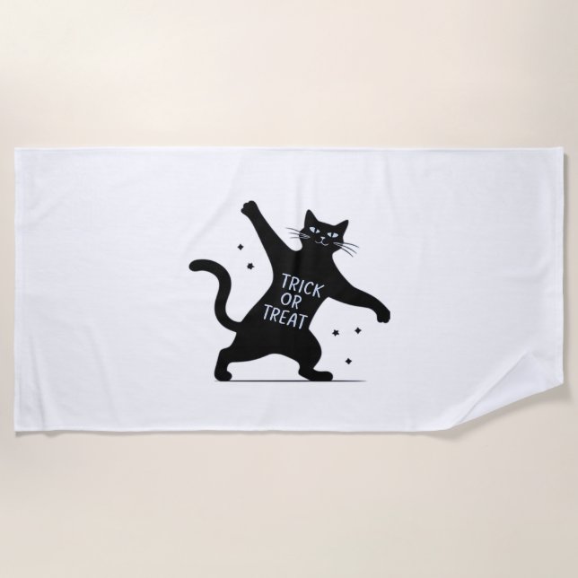 Der spoktakuläre Trick oder Trea der tanzenden sch Strandtuch (Vorderseite)