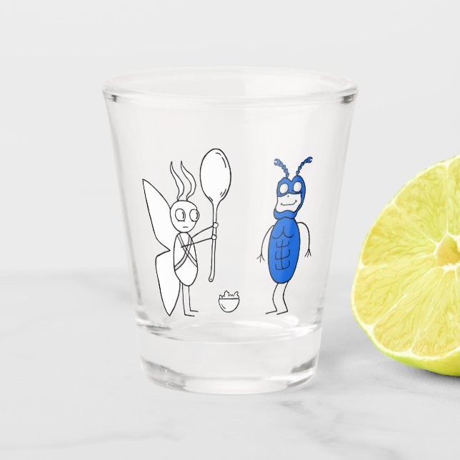 Der SPOOOOOONNN ist zu groß Schnapsglas (Vorderseite)