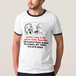 Der Spotlite der Männer Caféoffene Mic-T-Shirts T-Shirt