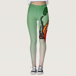 Der spöttische Blutschuss Kürbis Leggings