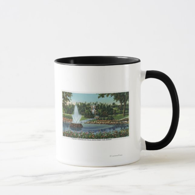 Der Springbrunnen und die Wasserfälle Tasse (Rechts)