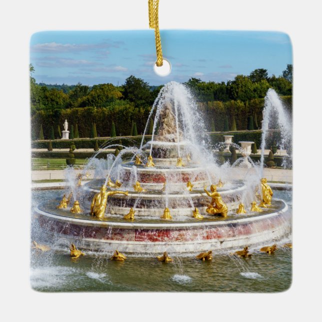 Der Springbrunnen von Latona im Garten von Versail Keramikornament (Vorderseite)