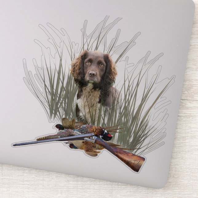 Der Sprocker Spanier, Gun Dog Art Aufkleber (Detail)