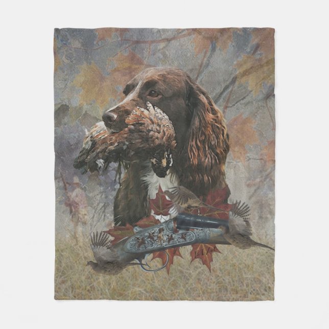 Der Sprocker Spanier, Gun Dog Art Fleecedecke (Vorderseite)