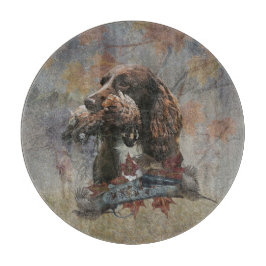 Der Sprocker Spanier, Gun Dog Art Schneidebrett