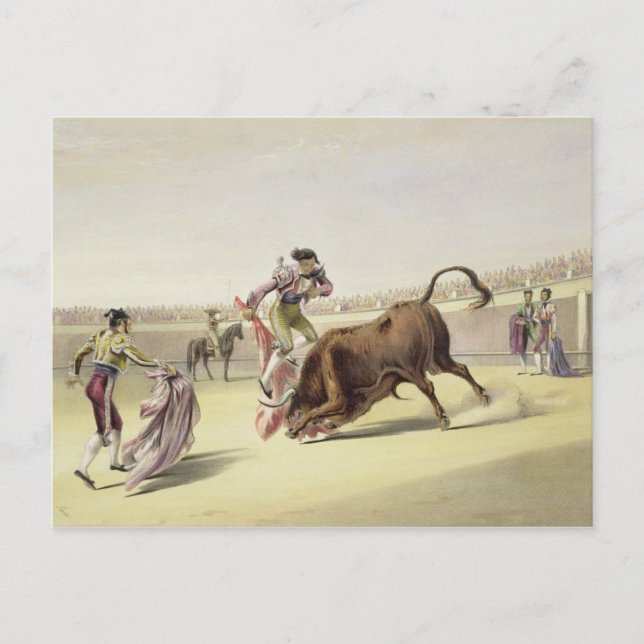 Der Sprung oder Salta Tras Cuernos, 1865 (Farbe li Postkarte (Vorderseite)