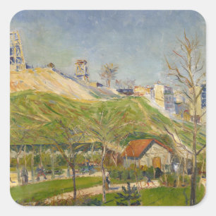 Der Square Saint-Pierre 1883-84 Quadratischer Aufkleber