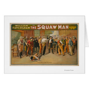 Der Squaw Man Western Drama Theaterplakat