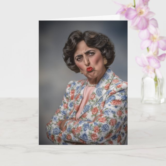 "Der Squeaker" Geburtstag Karte (Orchidee)