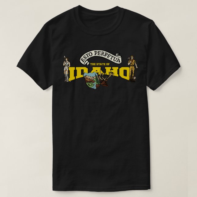 Der Staat von Idaho T-Shirt (Design vorne)