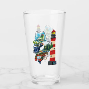 Der Staat von Maine Glas