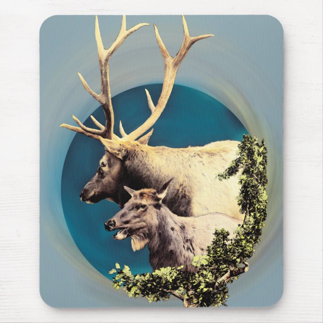Der Stag und die Hinten Mousepad (Vorne)