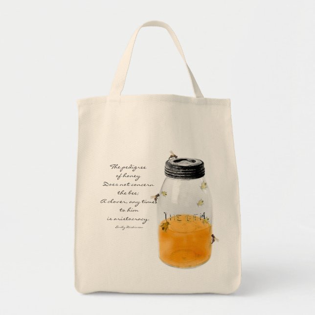 Der Stammbaum der Honig-Tasche - Emily Dickinson Tragetasche (Vorne)