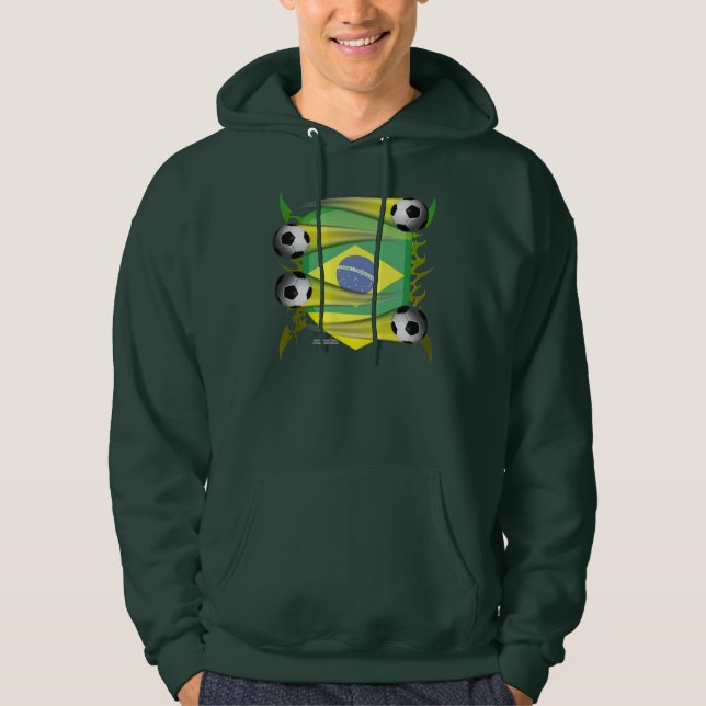 Der Stammes- der Hoodie Schild-Männer Brasiliens (Vorderseite)