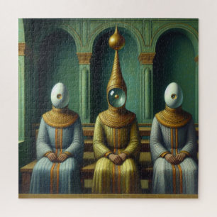 Der Stammesoberhaupt und seine beiden Berater