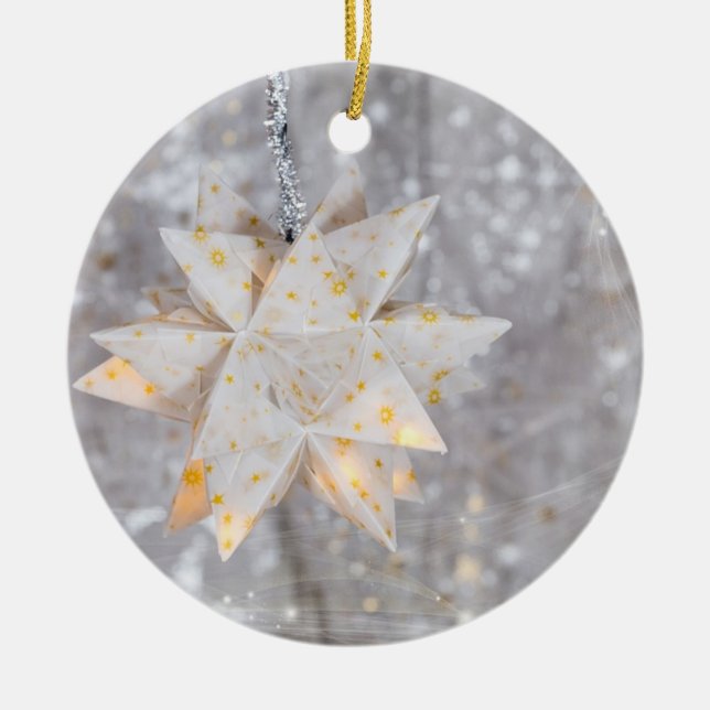 "DER" STAR BEI DER KERAMIK CHRISTMAS KERAMIK ORNAMENT (Vorne)