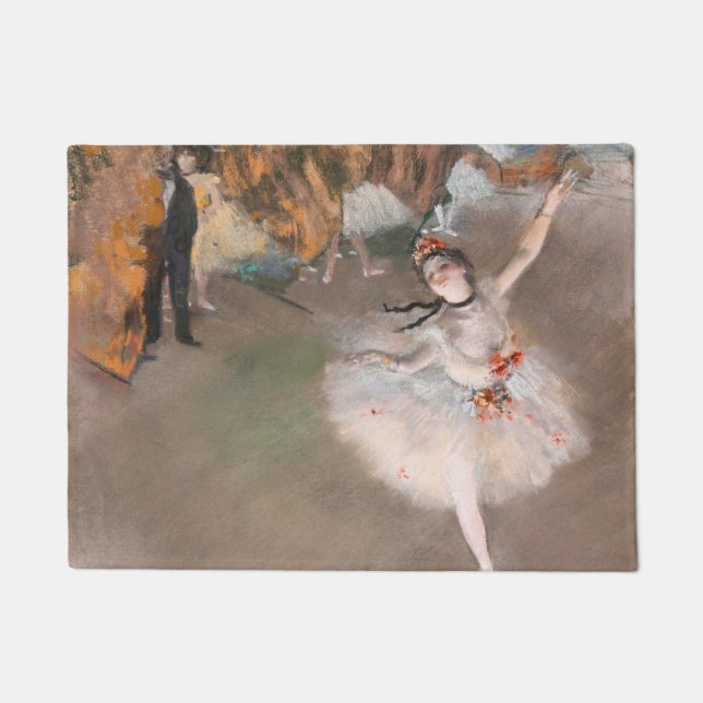 Der Star Dancer der Bühne Edgar Degas Ballet Fußmatte (Vorderseite)