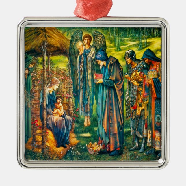 Der Star der Bethlehem Premium Square Ornament Aus Metall (Vorne)