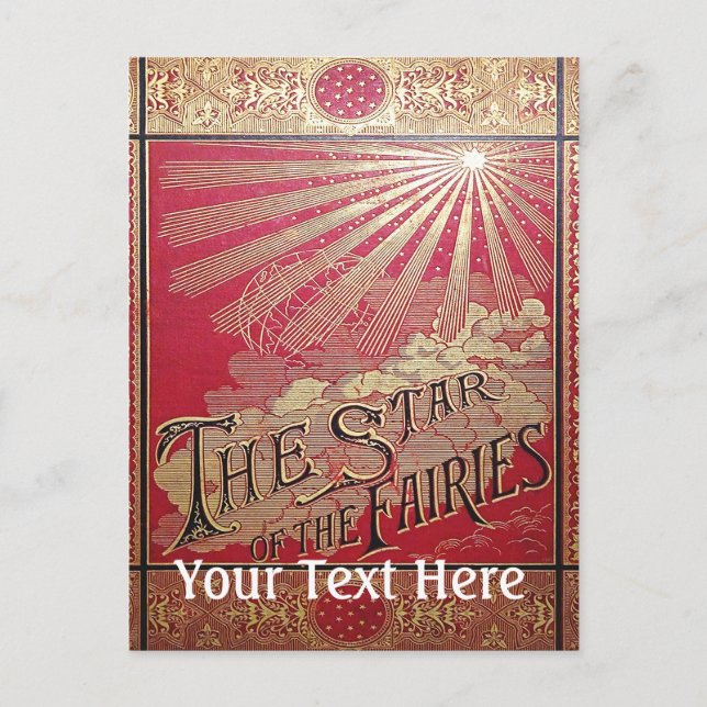 Der Star der Buchabdeckung von Fairies Postkarte (Vorderseite)